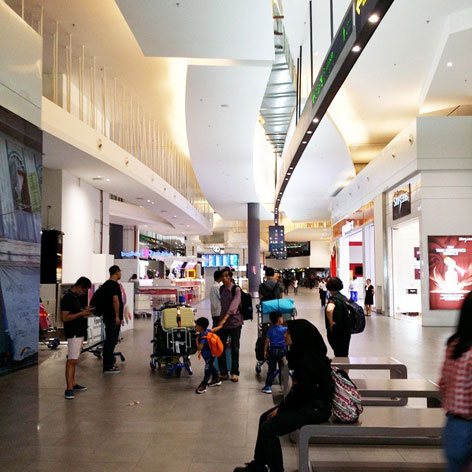 Retail outlets at level 2 of Gateway@klia2 mall