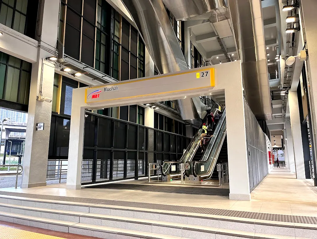 Entrance A of the Kuchai MRT station