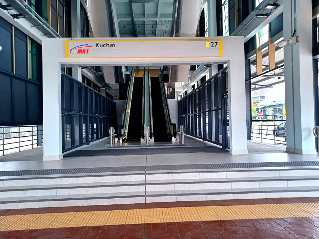 Entrance A of the Kuchai MRT station