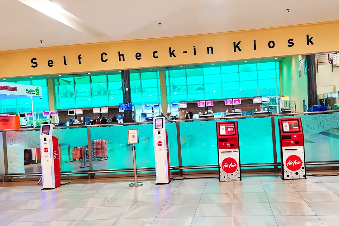 Self check-in kiosks
