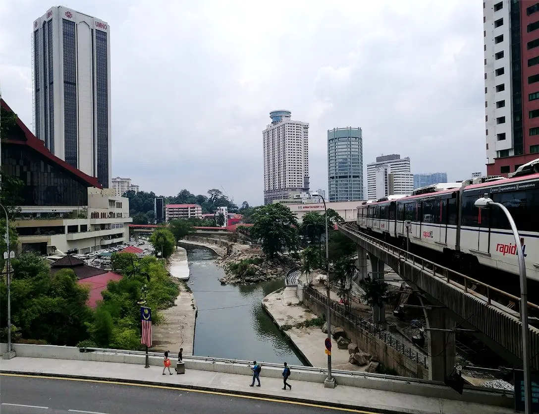 View from the PWTC LRT station