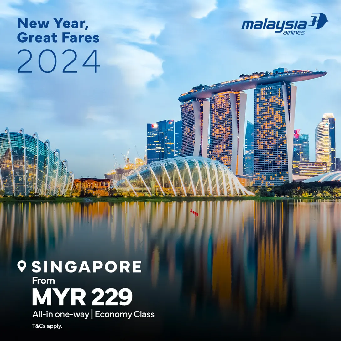 Singapore, from MYR229, All-in return, economy class