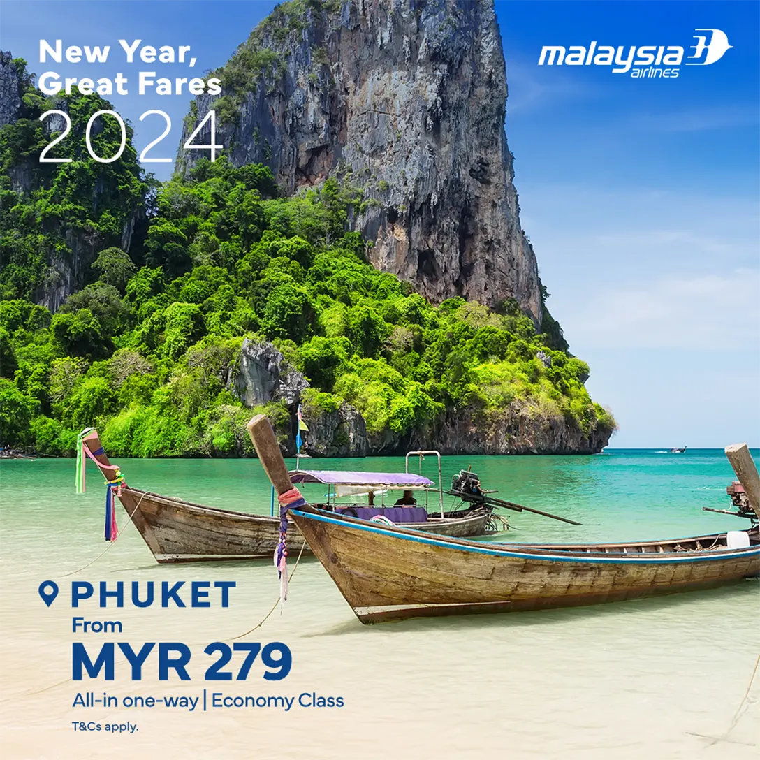 Phuket, from MYR279, All-in return, economy class