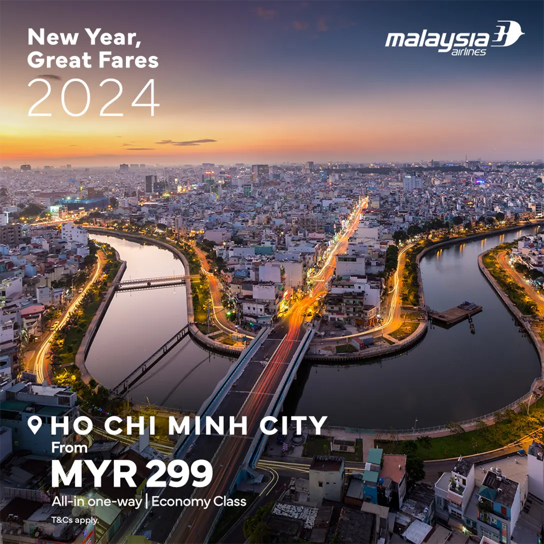 Ho Chi Minh City, from MYR299, All-in return, economy class