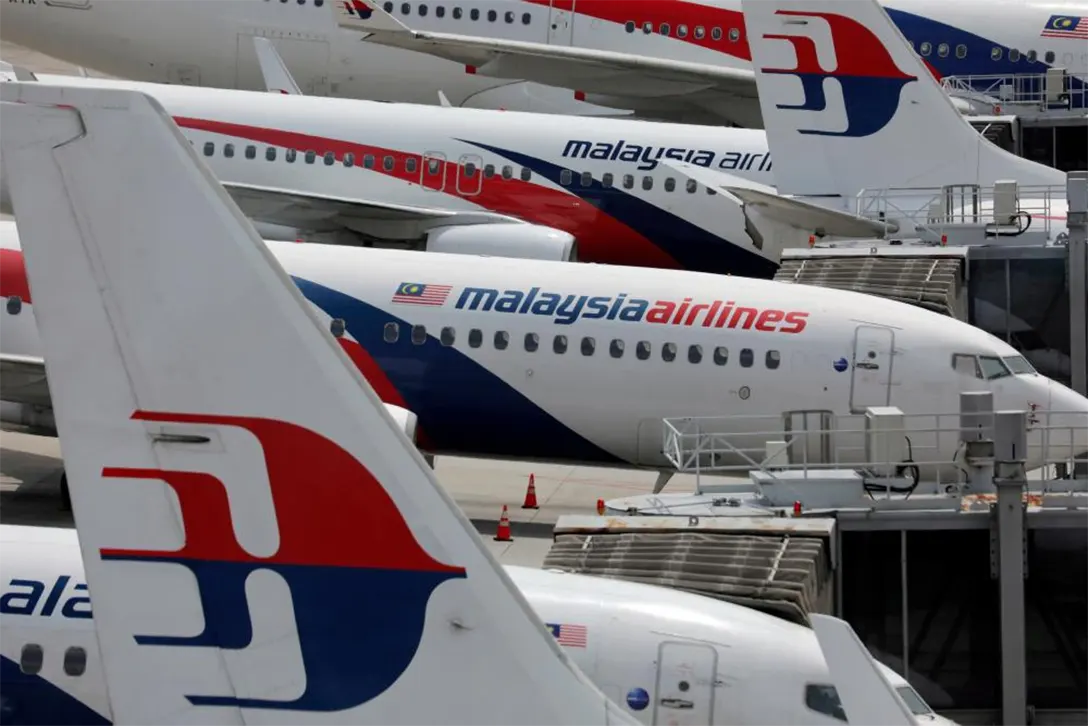 Malaysia Airlines planes parked at Kuala Lumpur International Airport - REUTERSPIX