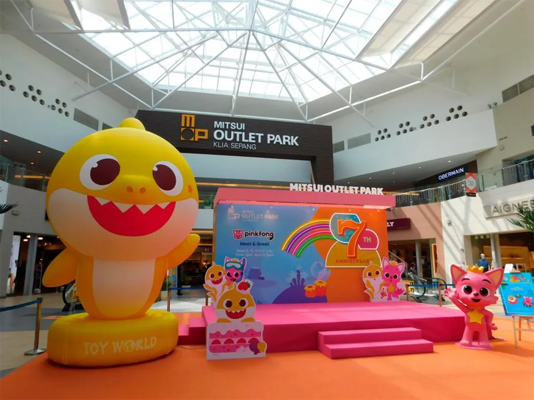 Appearance of Pinkfong Baby Shark for the Meet & Greet will be on July 9 & 10, July 16 & 17 at the main concourse, Sunshine Square of the mall.