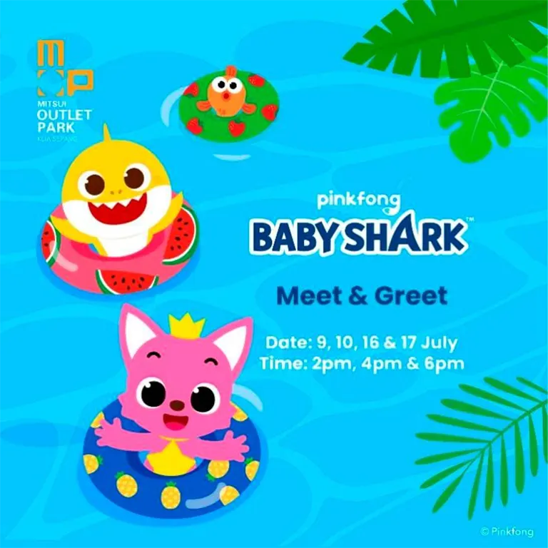Meet & greet session with Pinkfong Baby Shark will be held during those four days.