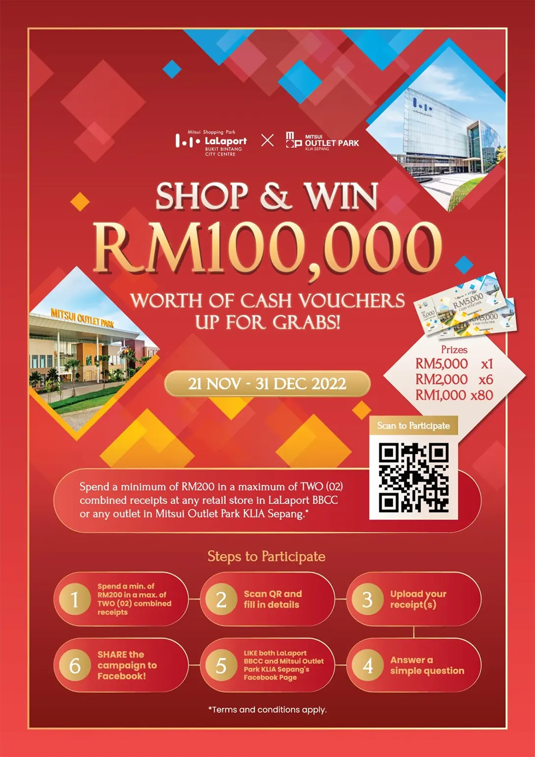 RM1000 Worth Of Vouchers To Shop At MOP KLIA Sepang