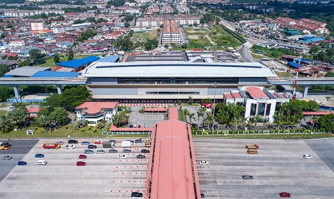 Aerial view of the Bandar Tun Hussein Onn MRT Station
