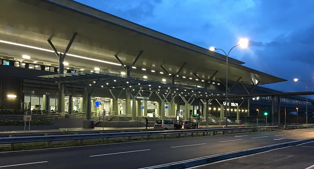 Evening view of Kwasa Damansara Station