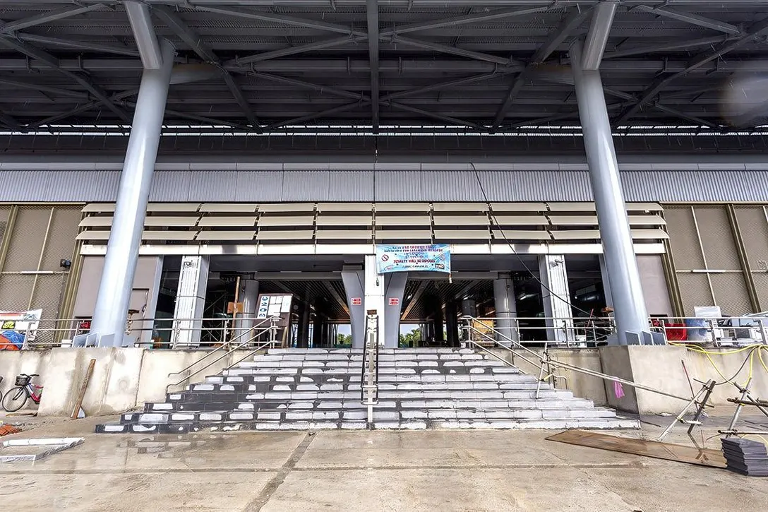 View of one of the entrances to Kwasa Damansara Station.