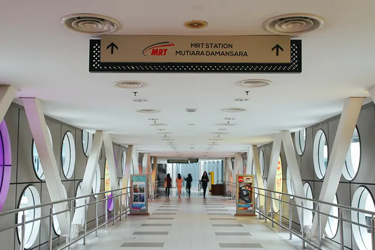 Link bridge to Mutiara Damansara MRT station