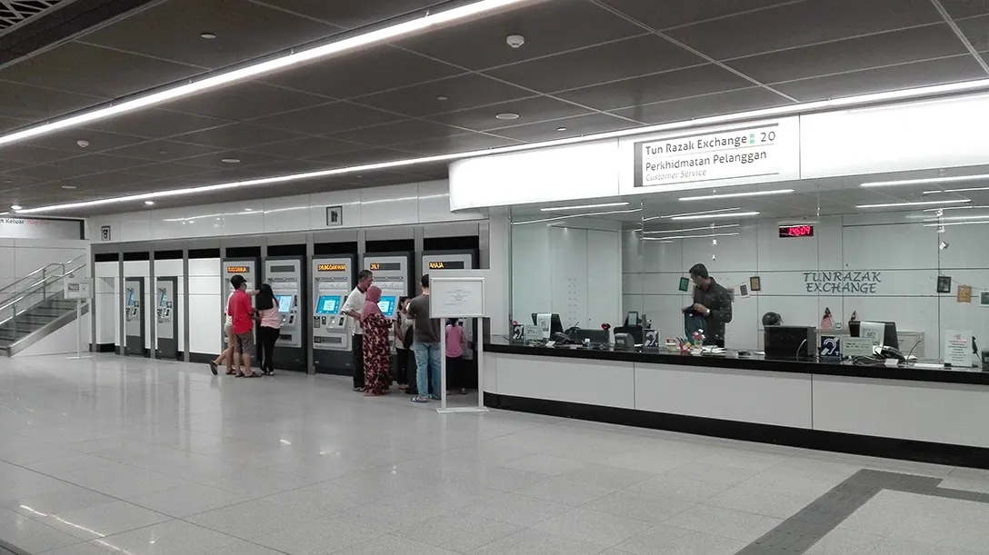 Concourse level at Tun Razak Exchange MRT station