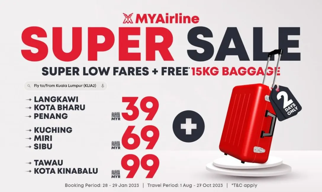 MYAirline offers all-in one-way promo fares
