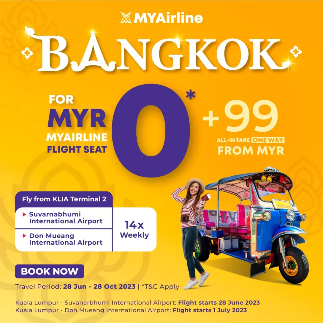 Malaysia's MYAirline Launches Bangkok As Its 1st International Destination