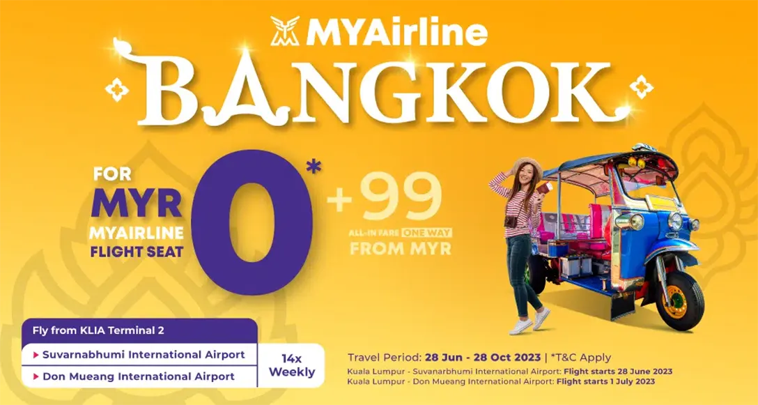 MYAirline: Bangkok is the first international destination