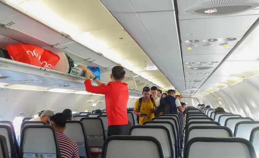 On board MYAirline, a new low-cost Malaysian airline. Credit: Marco Ferrarese/The West Australian