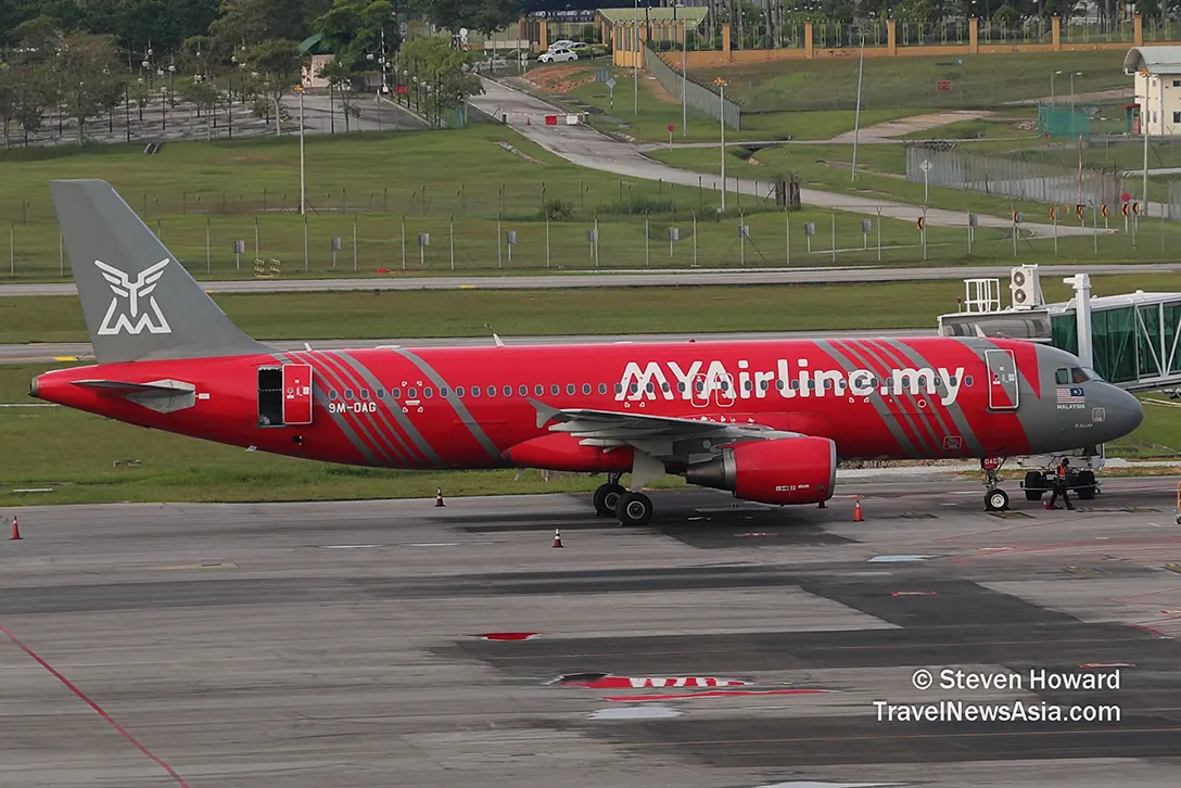 MYAirline A320 at klia2. Picture by Steven Howard of TravelNewsAsia.com