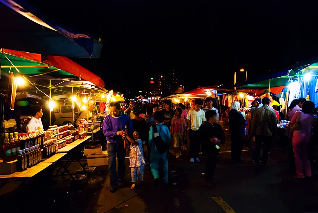 Night market at the Cameron Highlands