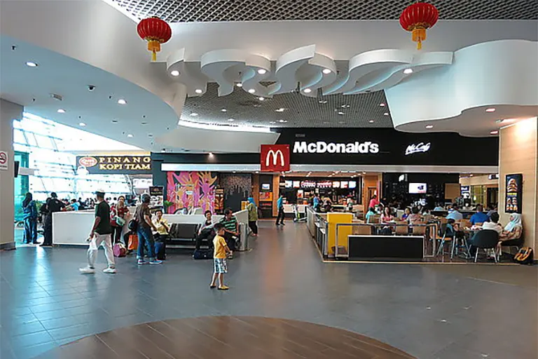 Shops and services at terminal