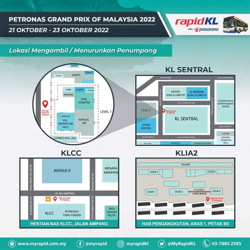 Rapid KL bus service for MotoGP 2022 race, Oct 21-23