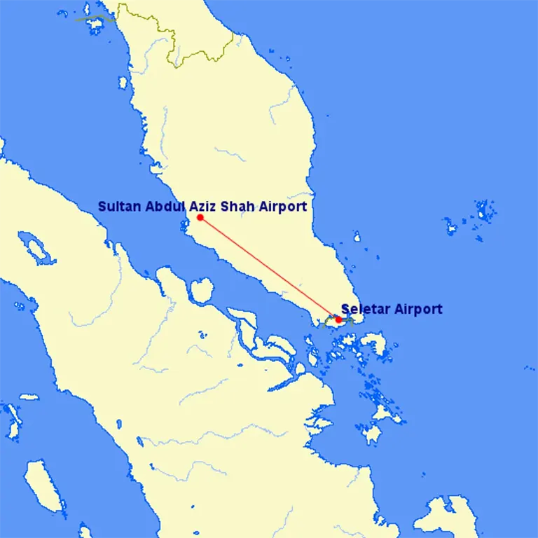 Two return flights a day between Subang and Seletar