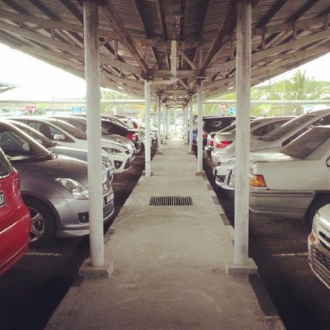 Open car park, Senai Airport