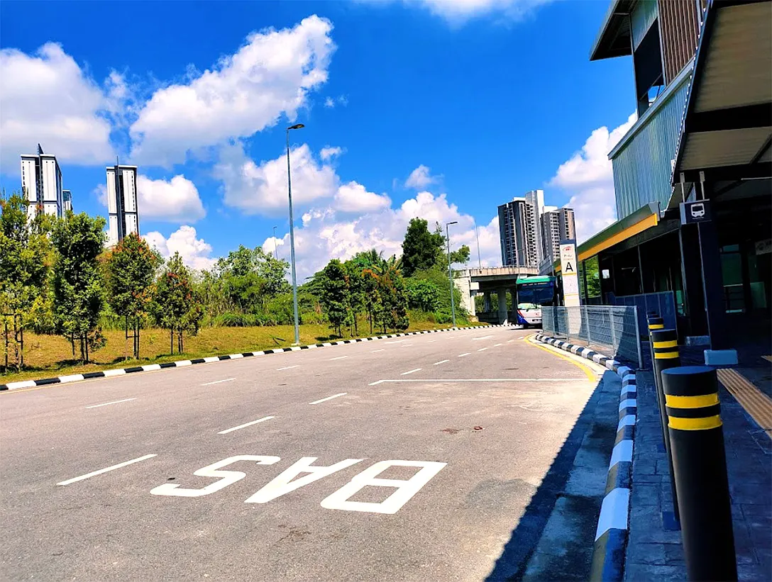Entrance A of the Sri Damansara Sentral MRT station