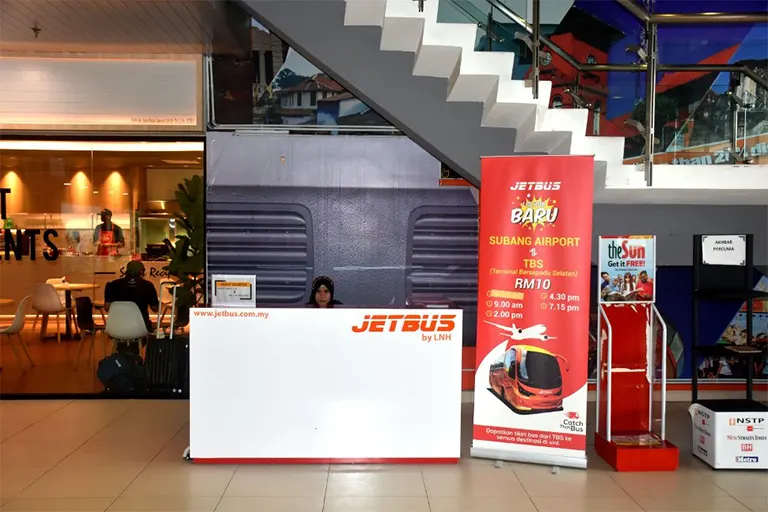 Jetbus ticket counter at the terminal