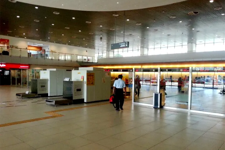 Luggage screening and check in counters