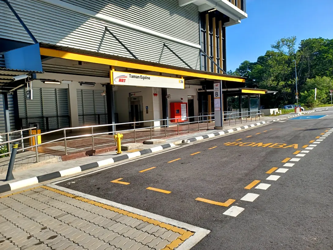 Entrance B of the Taman Equine MRT station