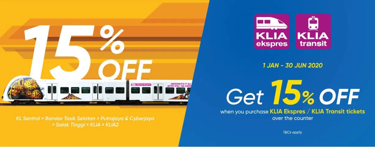 Touch ‘n Go eWallet now usable to purchase KLIA Express, KLIA Transit tix – 15% discount until June 30