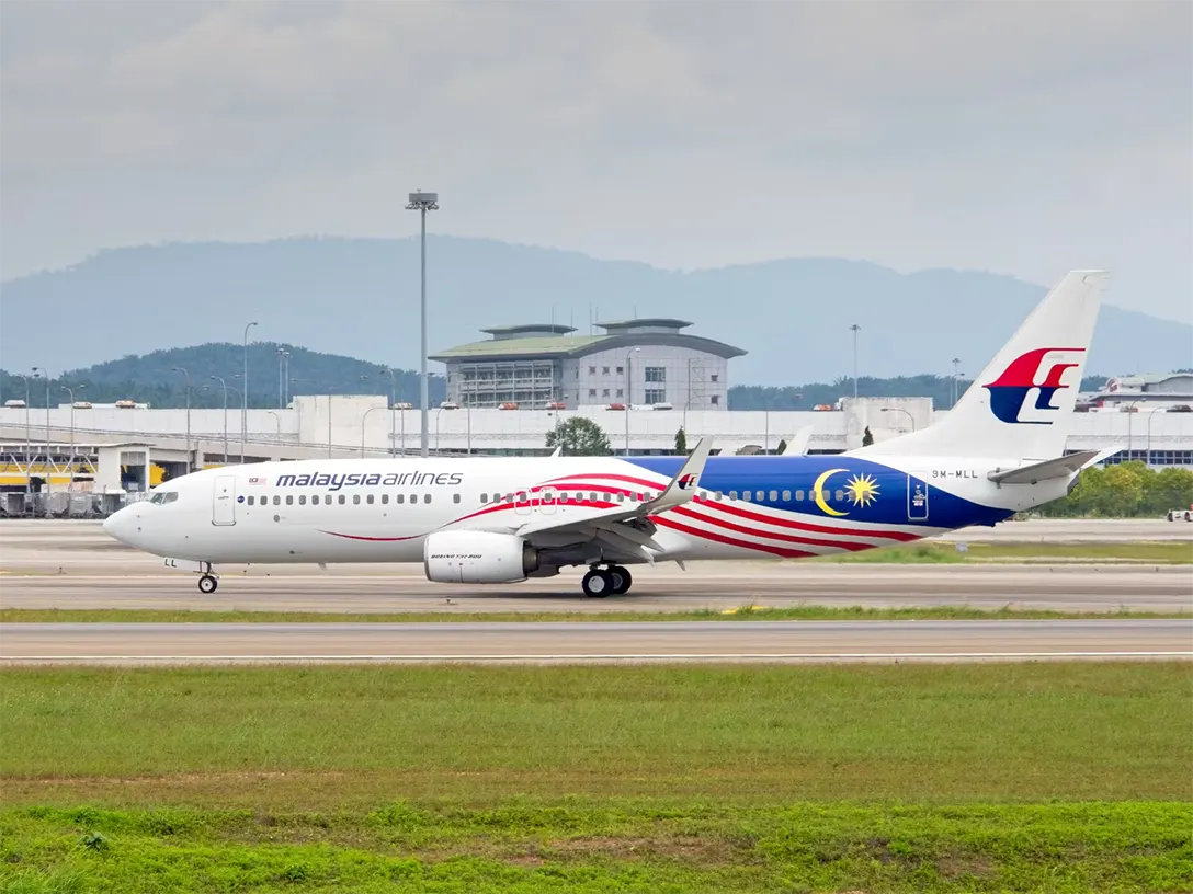 Malaysia airlines flight at the KLIA Terminal 1