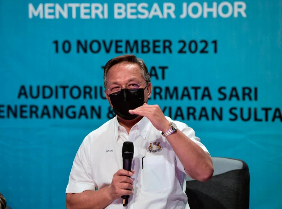 Johor Menteri Besar Datuk Hasni Mohammad