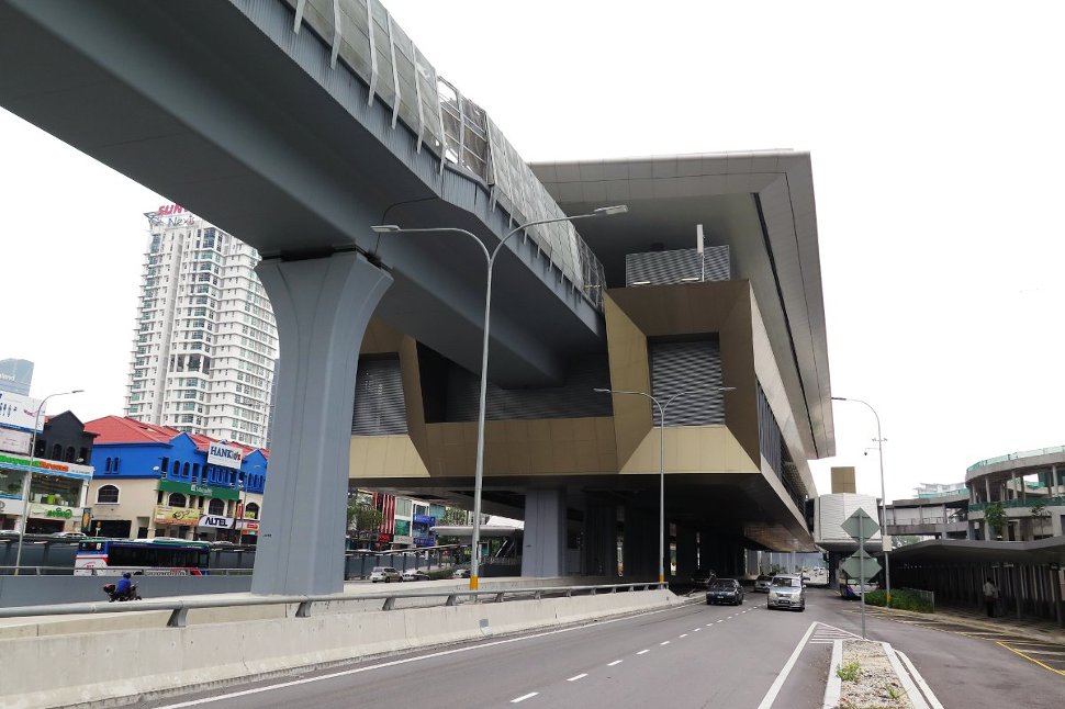 View of the Surian MRT station from roadside